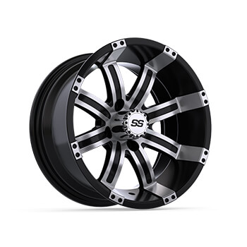 BuggiesUnlimited.com; GTW Tempest Machined and Black Wheel - 14 Inch