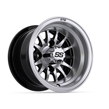 BuggiesUnlimited.com; GTW Medusa Machined & Black Wheel - 10 Inch