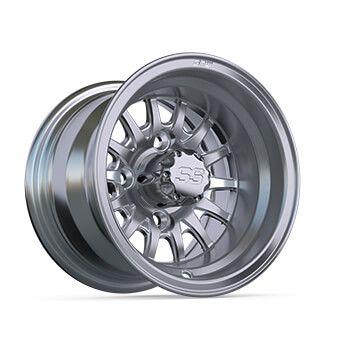 BuggiesUnlimited.com; GTW Medusa Machined & Silver Wheel - 10 Inch