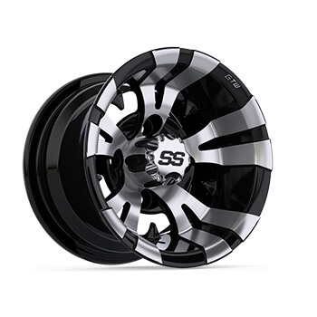 BuggiesUnlimited.com; GTW Vampire Machined & Black Wheel - 10 Inch